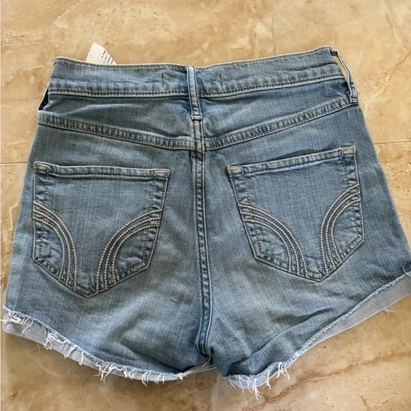 Hollister jean shorts spring summer beach size 00/23 - Picture 2 of 3